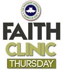 An image for the Faith Clinic event at RCCG Ceaseless Joy.